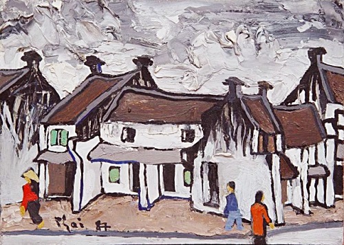 ພາບແຕ້ມຖະໜົນຮ່າໂນ້ຍຈາກອະດີດຕະການເຖິງປະຈຸບັນ